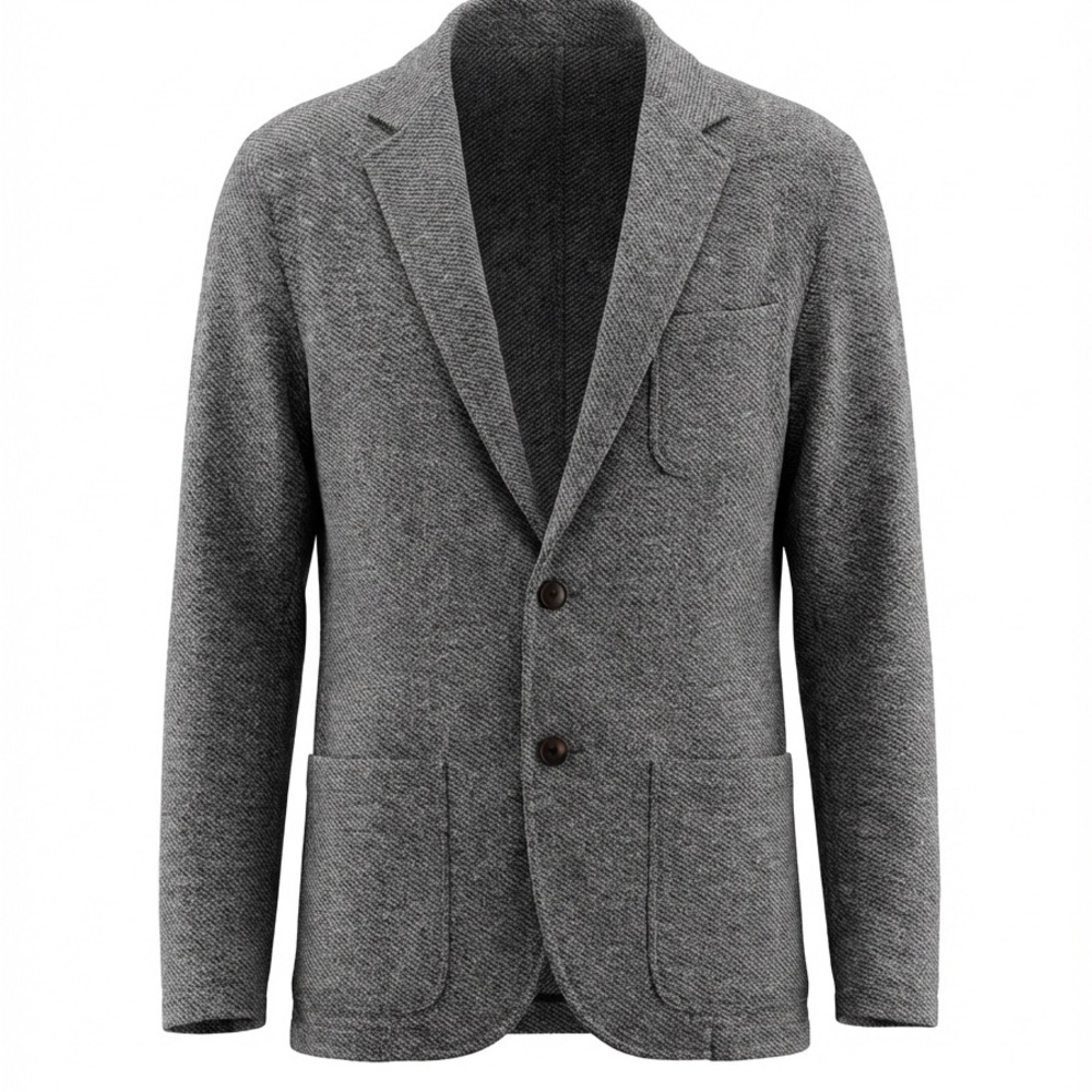 Faherty Gray Blazer Knit Blazer L